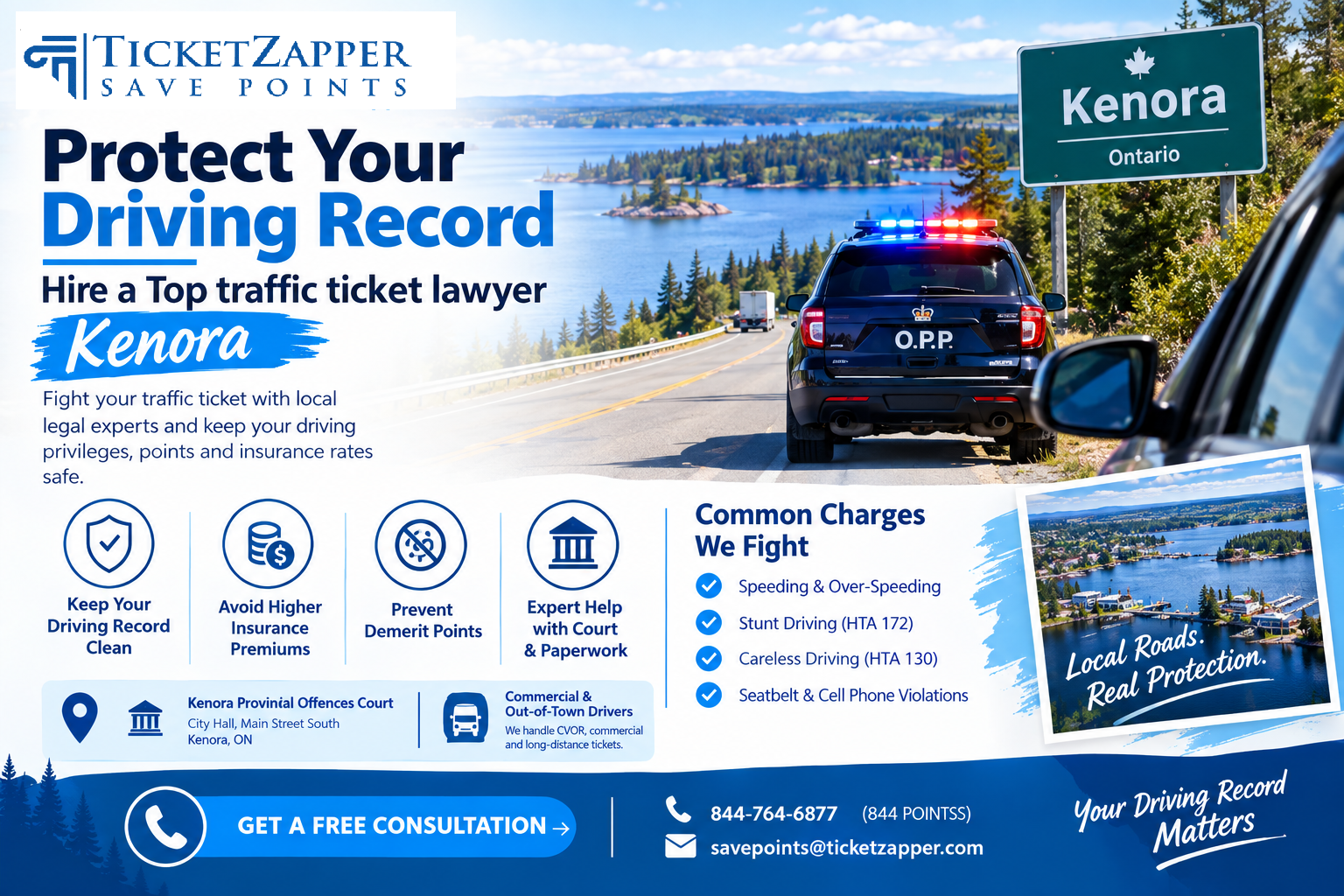 Traffic Ticket Lawyer Kenora | Ontario Ticket Fighter & Defense