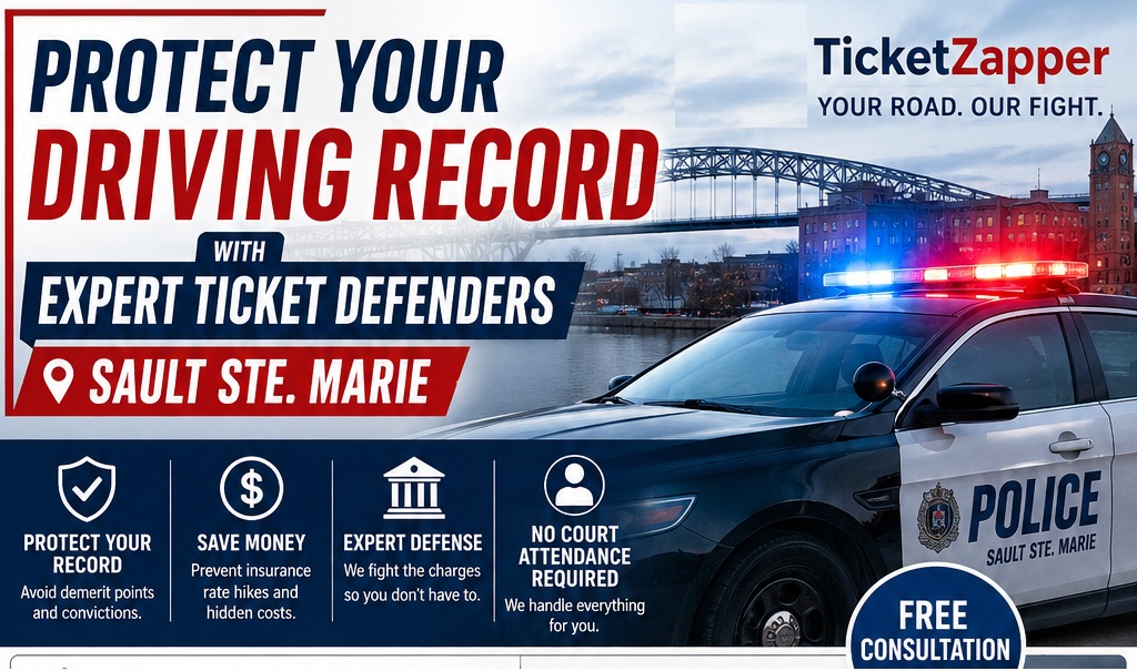 Protect Your Driving Record with Expert ticket defenders Sault Ste.Marie