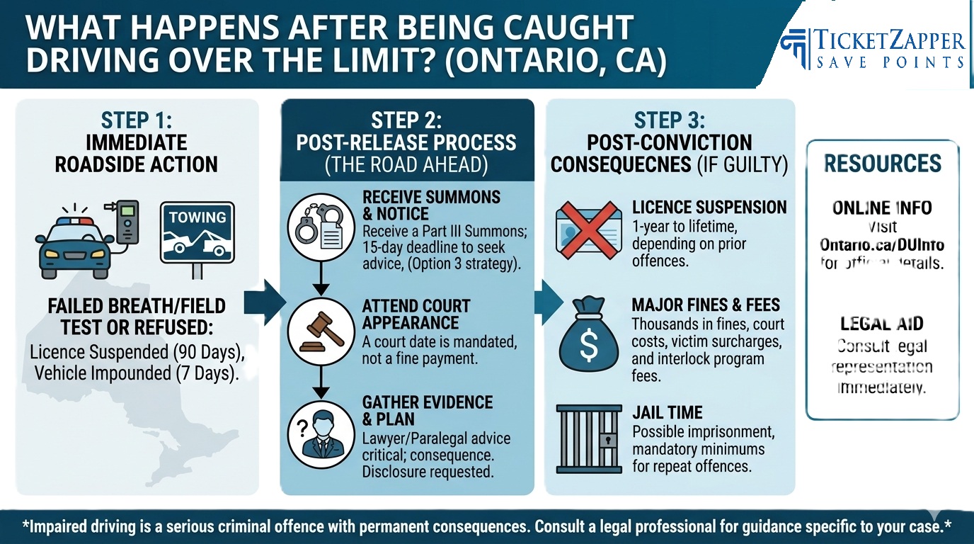 What Happens After You’re Caught Driving Over the Limit?